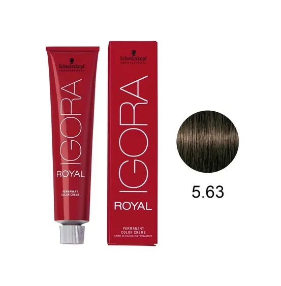 IGORA ROYAL - TINTA PARA CABELO - 5.63 - CASTANHO CLARO CHOCOLATE MATE - SCHWARZKOPF PROFESSIONAL - 60G