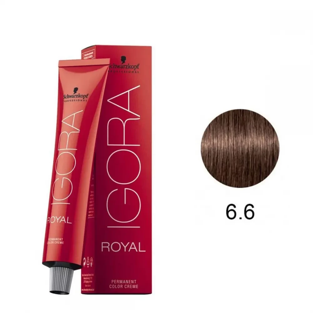 IGORA ROYAL - TINTA PARA CABELO - 6.6 - LOURO ESCURO CHOCOLATE - SCHWARZKOPF PROFESSIONAL - 60G