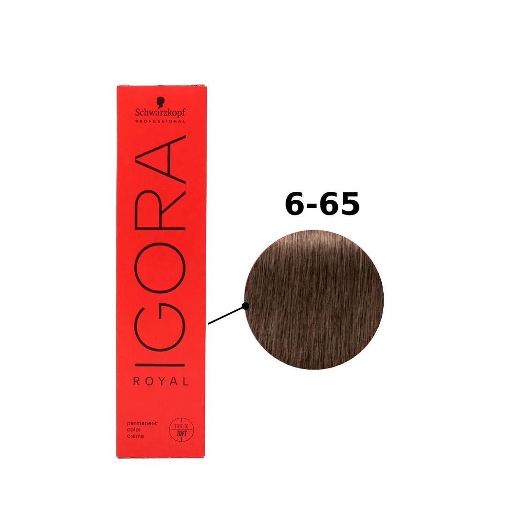 IGORA ROYAL - TINTA PARA CABELO - 6.65 - LOURO ESCURO CHOCOLATE DOURADO - SCHWARZKOPF PROFESSIONAL - 60G