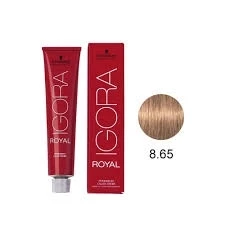 IGORA ROYAL - TINTA PARA CABELO - 8.65 - LOURO CLARO CHOCOLATE DOURADO - SCHWARZKOPF PROFESSIONAL - 60G
