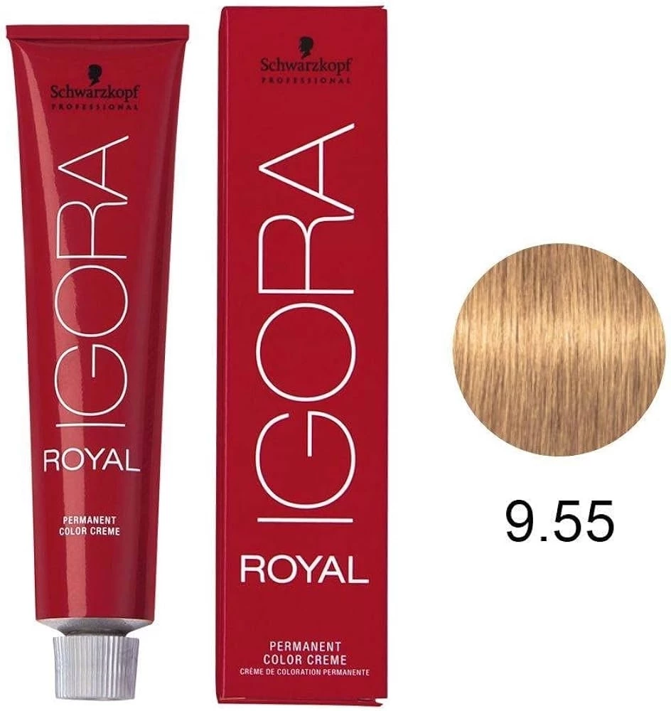 IGORA ROYAL - TINTA PARA CABELO - 9.55 - LOURO EXTRA CLARO DOURADO EXTRA - SCHWARZKOPF PROFESSIONAL - 60G