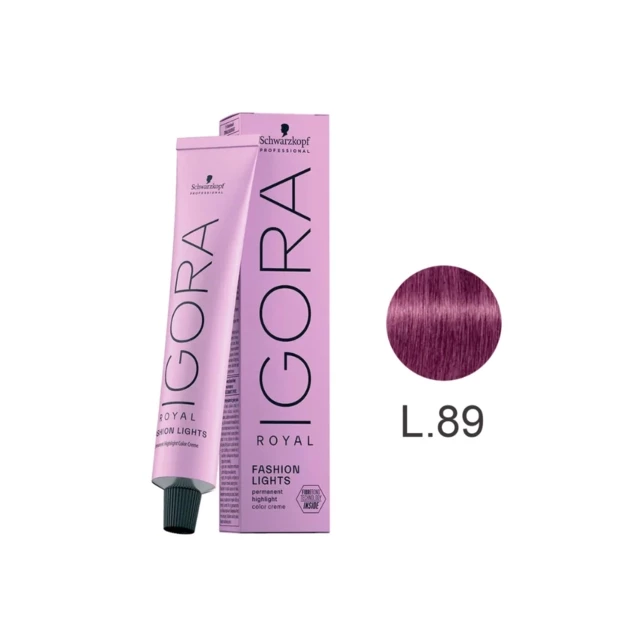 IGORA ROYAL FASHION LIGHTS - TINTA PARA CABELO - L.89 - VERMELHO VIOLETA - SCHWARZKOPF PROFESSIONAL - 60G