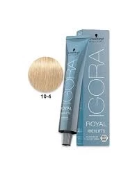 IGORA ROYAL HIGHLIFTS - TINTA PARA CABELO - 10.4 - LOURO ULTRA CLARO BEIGE - SCHWARZKOPF PROFESSIONAL - 60G