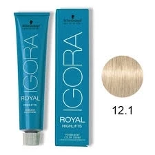IGORA ROYAL HIGHLIFTS - TINTA PARA CABELO - 12.1 - SUPER ACLARANTE CINZA - SCHWARZKOPF PROFESSIONAL - 60G