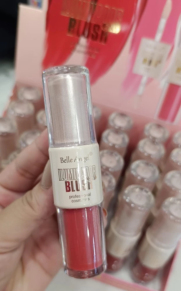 2 EM 1 ILUMINADOR E BLUSH - BELLE ANGEL