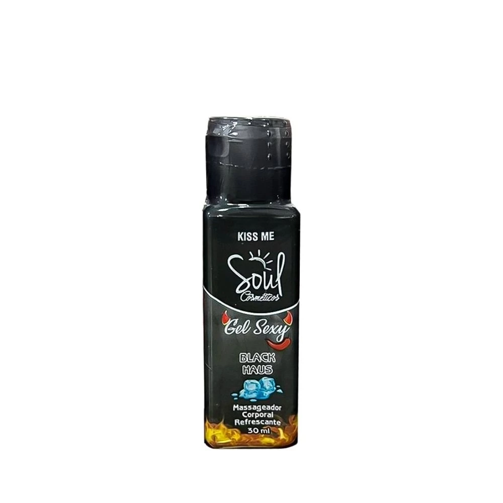 MASSAGEADOR CORPORAL - GEL SEXY - BLACK HAUS - SOUL COSMÉTICOS - 30 ML