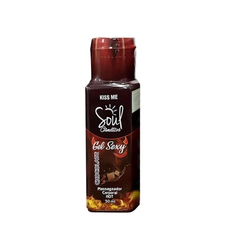 MASSAGEADOR CORPORAL - GEL SEXY - CHOCOLATE - SOUL COSMÉTICOS - 30 ML