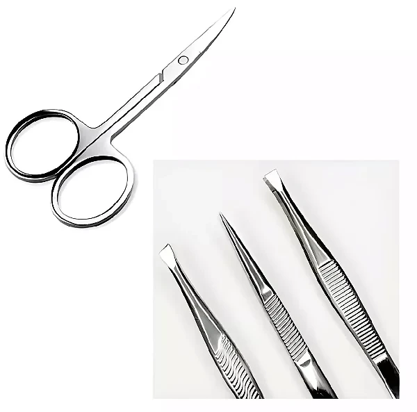 KIT TESOURA COM 3 PINÇAS