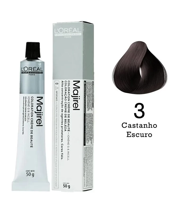 COR 3 - COLORAÇÃO MAJIREL - LOREAL - 50G