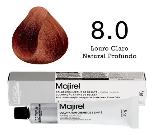 COR 8.0 - COLORAÇÃO MAJIREL - LOREAL - 50G    