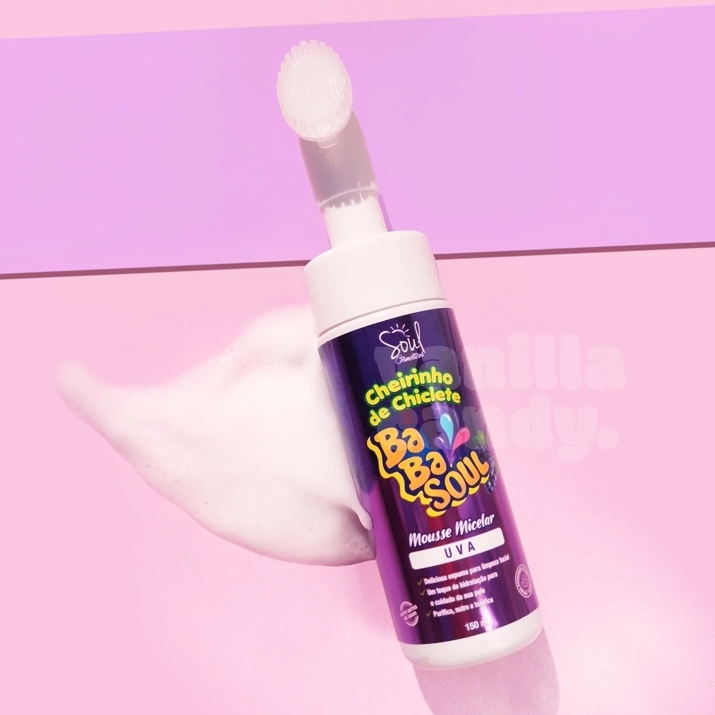 MOUSSE MICELAR - UVA - BABASOUL - SOUL COSMÉTICOS - 150 ML