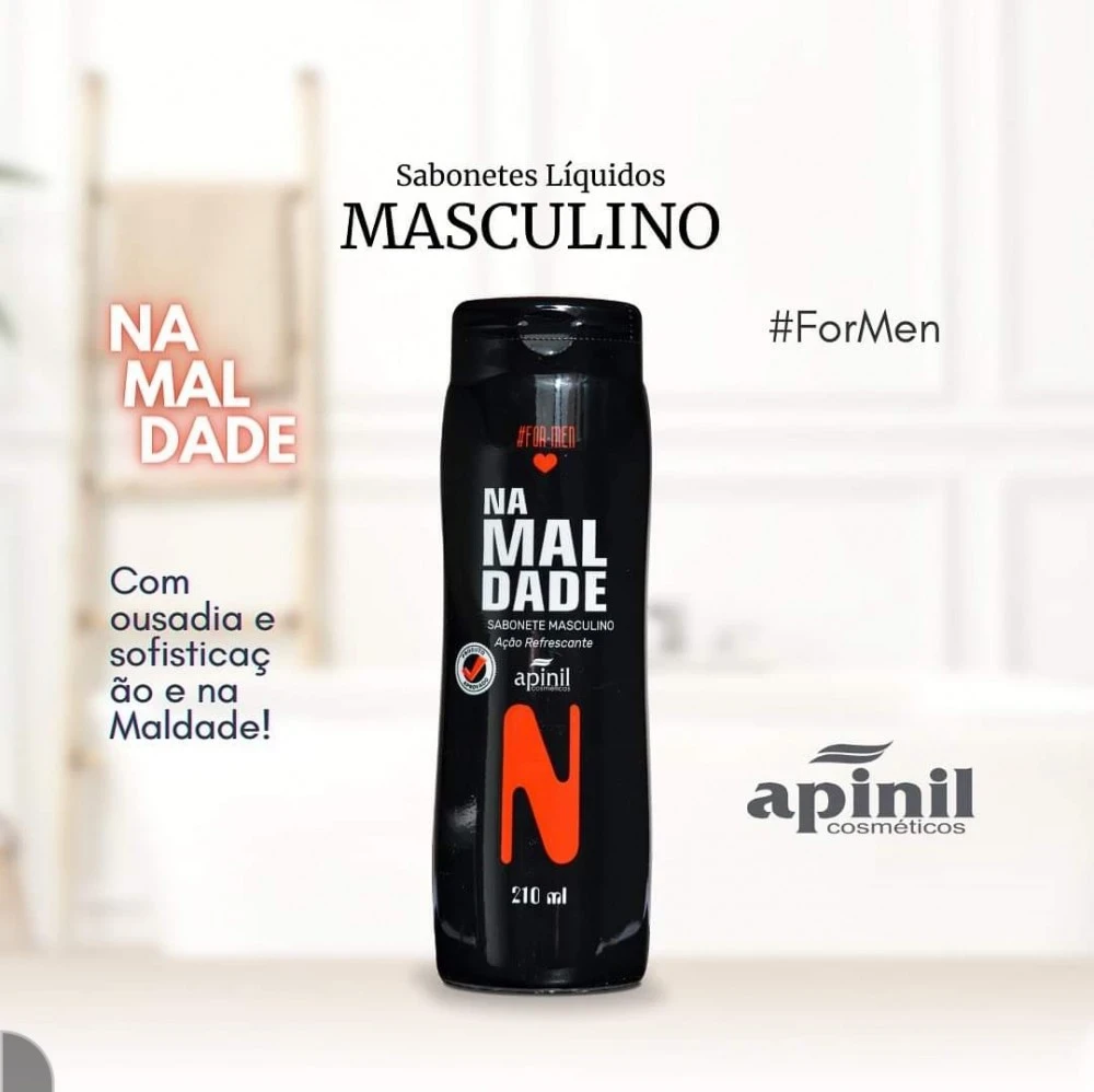 SABONETE ÍNTIMO MASCULINO - NA MALDADE - #FORMEN - 200 ML