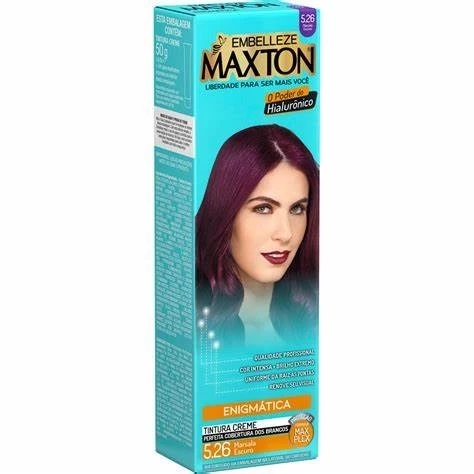 TINTA MAXTON - COR MARSALA ESCURO 5.26 - EMBELLEZE - 50 ml