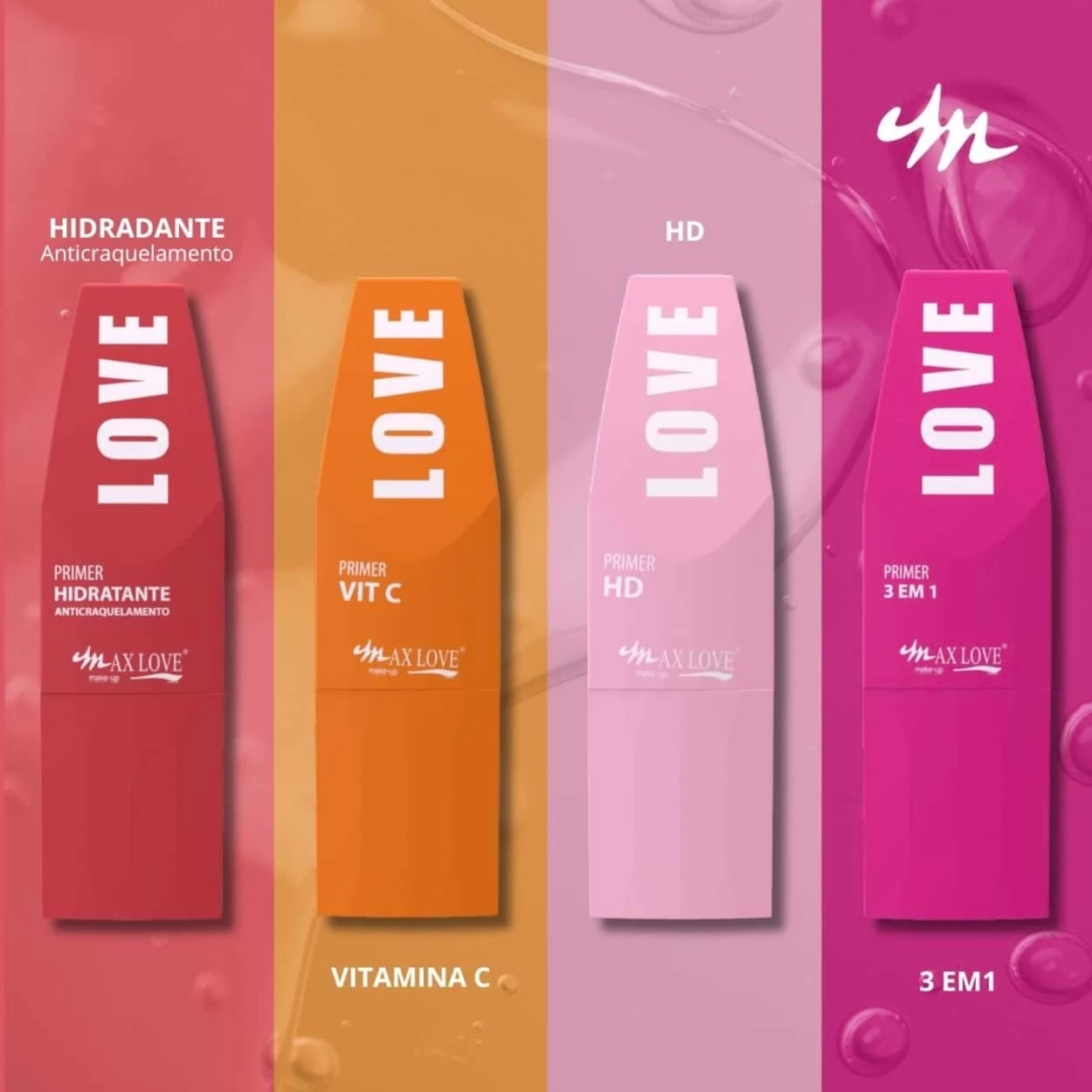 PRIMERS - MAX LOVE - 30ML - VÁRIAS OPÇÕES 