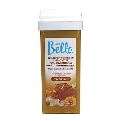 Cera Depilatória Roll-on Camomila com Calêndula Depil Bella