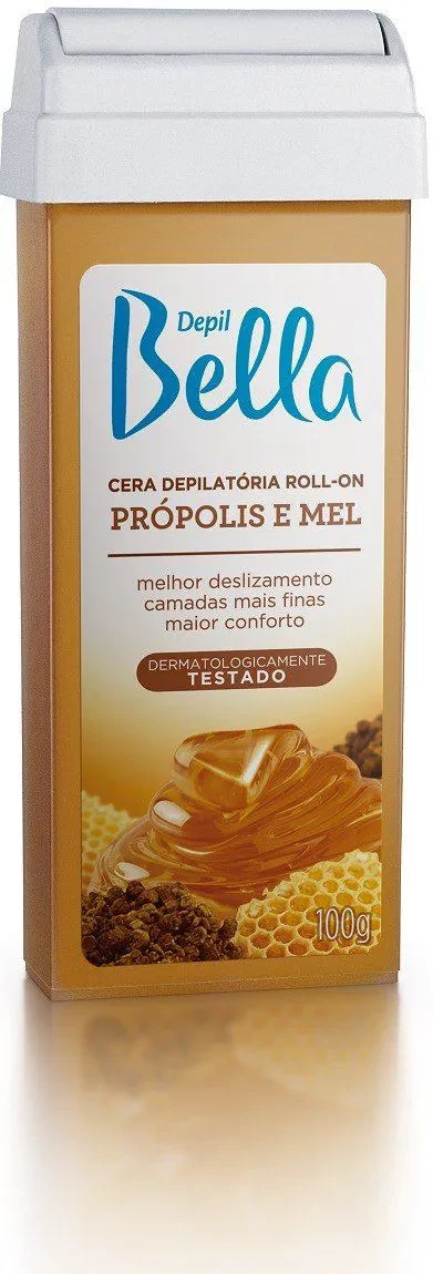 Cera Depilatória Roll-on Própolis e Mel Depil Bella