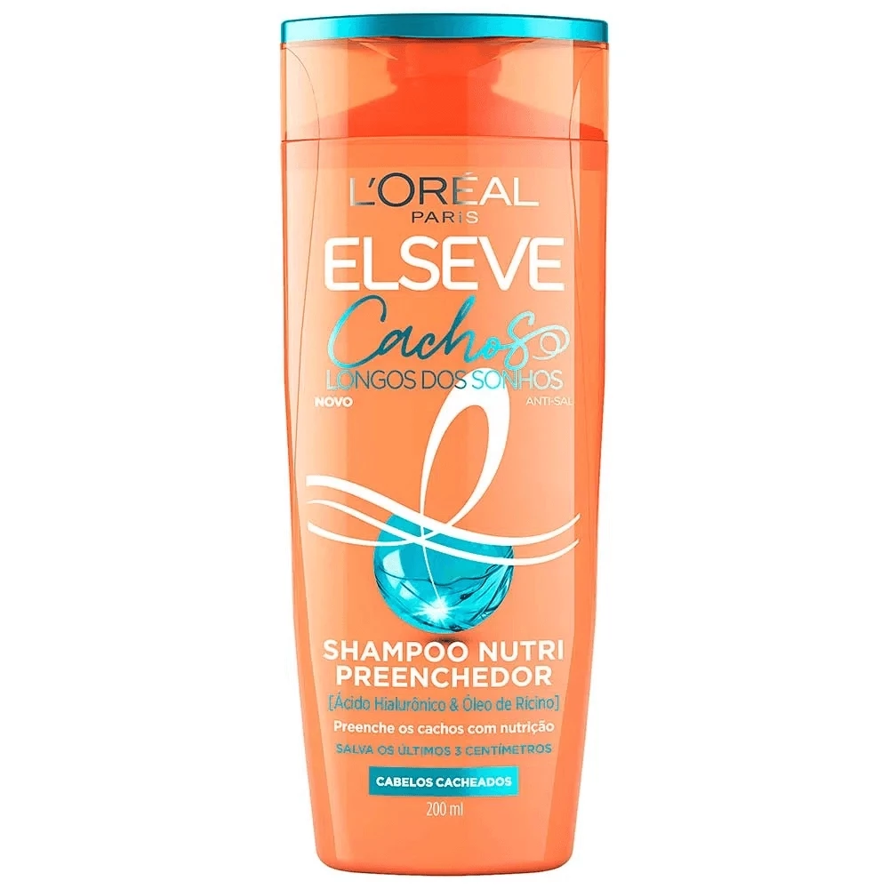 SHAMPOO - ELSEVE - CACHOS LONGOS DOS SONHOS - L'OREAL PARIS 200 ML