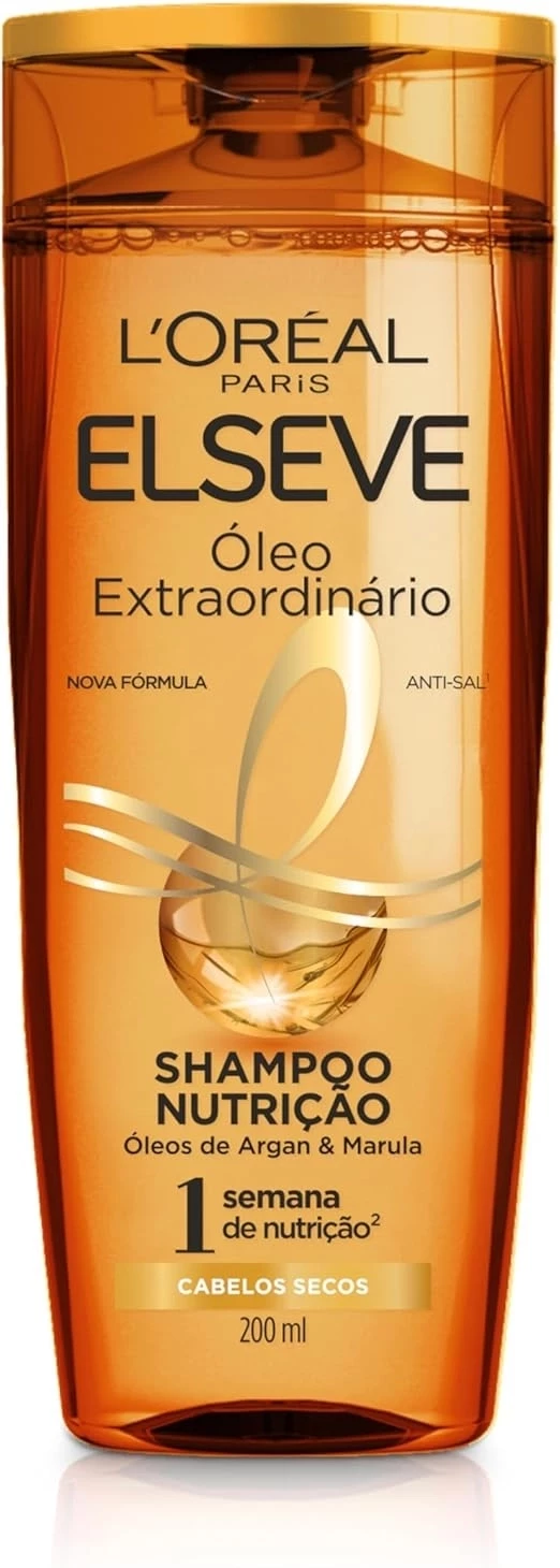 SHAMPOO - ÓLEO EXTRAORDINÁRIO - ELSEVE - L'OREAL 200 ML