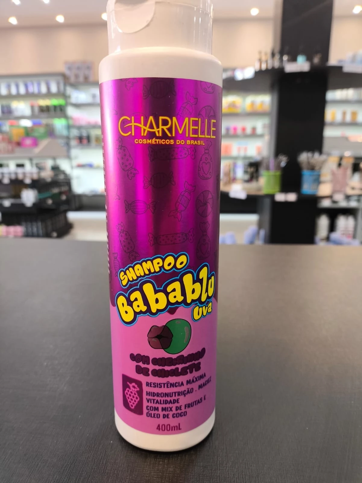 SHAMPOO - BABABLU - UVA - CHARMELLE - 400 ML