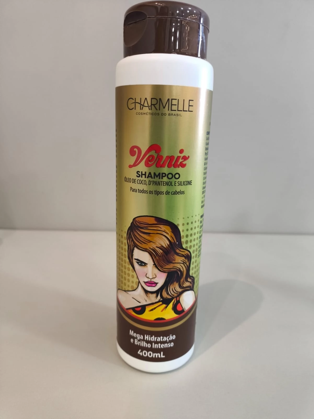 SHAMPOO - VERNIZ - CHARMELLE - 400 ML