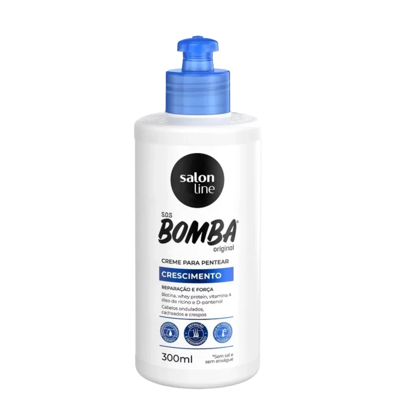 CREME PARA PENTEAR - SALON LINE - SOS BOMBA - CRESCIMENTO - 300 ml