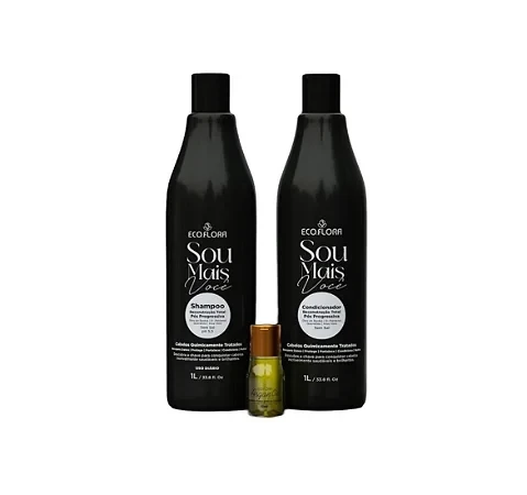 KIT CAPILAR ECOFLORA - SOU MAIS VOCÊ - RECUPERAÇÃO TOTAL - PÓS PROGRESSIVA - 3 ITENS