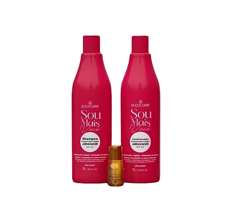 KIT CAPILAR ECOFLORA - SOU MAIS VOCÊ - FORTALECEDOR CAPILAR JABORANDI - 3 ITENS