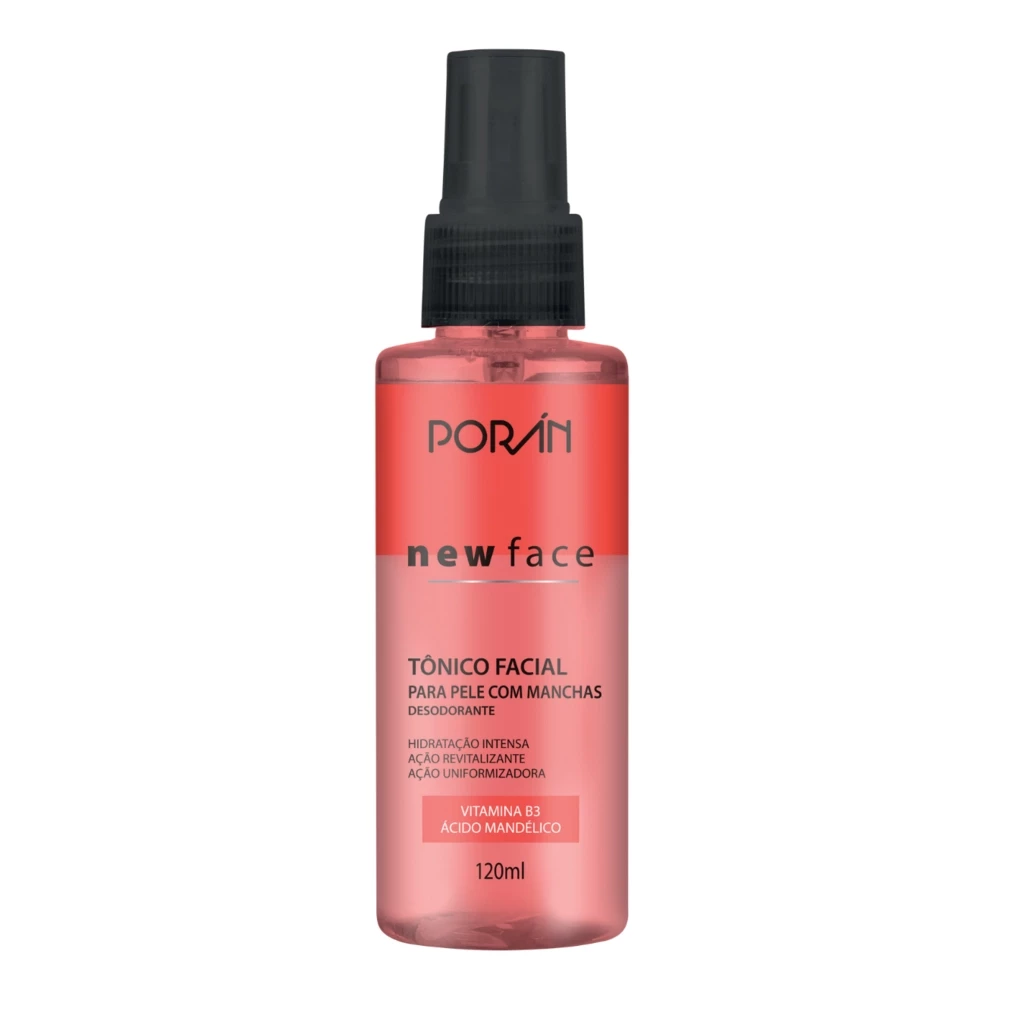 TÔNICO FACIAL - PELE COM MANCHAS - NEWFACE - PORAN - 120 ML