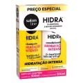 KIT SHAMPOO E CONDICIONADOR - HIDRA D-PANTENOL E MIX DE VITAMINAS - SALON LINE 300 ML CADA