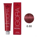 IGORA ROYAL - TINTA PARA CABELO - 6.88 - LOURO ESCURO VERMELHO EXTRA  - SCHWARZKOPF PROFESSIONAL - 60G