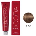 IGORA ROYAL - TINTA PARA CABELO - 7.55 - LOURO MÉDIO DOURADO EXTRA - SCHWARZKOPF PROFESSIONAL - 60G