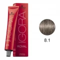 IGORA ROYAL - TINTA PARA CABELO - 8.1 - LOURO CLARO CENDRÉ  - SCHWARZKOPF PROFESSIONAL - 60G