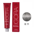 IGORA ROYAL - TINTA PARA CABELO - 8.11 - LOURO CLARO CENDRÉ EXTRA - SCHWARZKOPF PROFESSIONAL - 60G