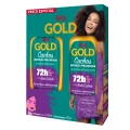 KIT SHAMPOO 275 ML E CONDICIONADOR 175 ML - CACHOS - DEFINIÇÃO PROLONGADA - 72 H - NIELY GOLD